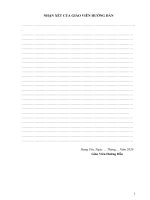 Thuyết minh đồ án hệ thống gạt mưa tự động