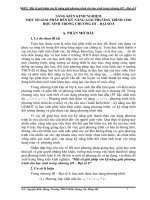 SKKN một số giải pháp rèn kỹ năng giải phương trình cho học sinh trong chương III – đại số 8 