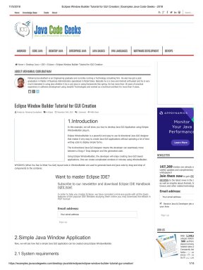 Eclipse Window Builder Tutorial for GUI Creation Examples Java Code ...