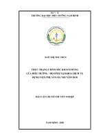 Thực trạng chăm sóc khách hàng của điều dưỡng hộ sinh tại khoa dịch vụ bệnh viện phụ sản hà nội năm 2020