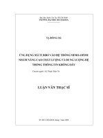 Ứng dụng mã turbo vào hệ thống mimo   OFDM nhằm nâng cao chất lượng và dung lượng hệ thống thông tin không dây 