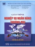 Giáo trình Nghiệp vụ ngân hàng thương mại: Phần 1