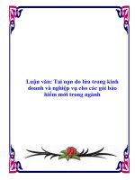 Luận văn: Một số giải pháp nhằm nâng cao hiệu quả kinh doanh nghiệp vụ bảo hiểm hỏa hoạn tại công ty Bảo hiểm Hà Nội