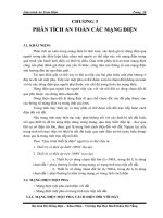 Giáo trình An toàn điện - Chương 3: Phân tích an toàn các mạng điện