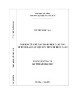 Nghiên cứu chế tạo tio2 rutile dạng ống sử dụng làm vật liệu lưu trữ cấu trúc nano 