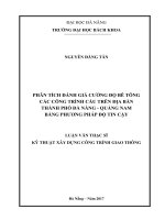 Phân tích đánh giá cường độ bê tông các công trình cầu trên địa bàn thành phố đà nẵng quảng nam bằng phương pháp độ tin cậy 
