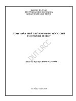 Tính toán thiết kế sơmi rơmóoc chở container 40 feet 