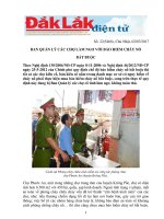 BAN QUẢN LÝ CÁC CHỢ LÀM NGƠ VỚI BẢO HIỂM CHÁY NỔ BẮT BUỘC