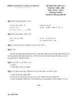 phoøng giaùo duïc vaø ñaøo taïo quaän 9 ñeà kieåm tra hoïc kyø i naêm hoïc 2008 – 2009 moân toaùn – lôùp 6 thôøi gian 90 phuùt khoâng keå thôøi gian phaùt ñeà