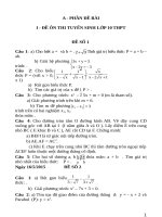 40 DE THI VAO 10 CO DAP AN 