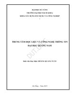 Trung tâm học liệu và công nghệ thông tin đại học quảng nam 