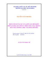 Phân tích ứng xử của lớp cát đệm kết hợp vải địa kỹ thuật trên đầu cọc trong nền nhà xưởng chịu tải phân bố đều 