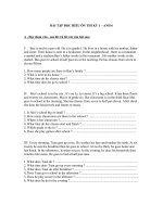 Bài tập đọc hiểu ôn thi kỳ 1 Anh 6