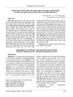 Đánh giá sự hài lòng với công việc của điều dưỡng viên tại một số bệnh viện huyện tỉnh Thái Bình năm 2019