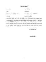 Hoàn thiện công tác quản lý chất lượng thi công xây dựng công trình tại công ty cổ phần xây dựng tủy lợi hà tây 