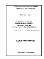 Nghiên cứu ứng dụng mô hình tính toán số GSTARS tính dòng chảy và chuyển tải bùn cát trong sông 