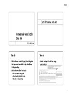 Bài giảng Phương pháp nghiên cứu khoa học - PGS.TS. Trần Văn Lăng