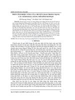 Phân tích hiệu năng của chuyển giao trong mạng các Femtocell bằng mô hình MCPFQN