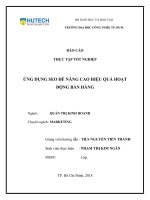 BÁO CÁO THỰC TẬP ỨNG DỤNG SEO ĐỂ NÂNG CAO HIỆU QUẢ HOẠT ĐỘNG BÁN HÀNG