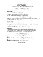 ÔN HKI (SỐ 8) TOÁN 12 (2009-2010)