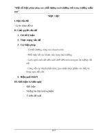 Một số biện pháp nâng cao chất lượng nuôi dưỡng trẻ trong trường mầm non