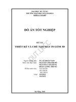 Thiết kế và chế tạo máy in gốm 3d 