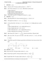 Ôn tập Chương I. Hàm số lượng giác và Phương trình lượng giác