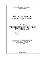 Thiết kế máy cắt thép tấm điều khiển bằng thủy lực 