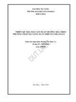 Thiết kế nhà máy sản xuất đường mía theo phương pháp so2 năng suất 6380 tấn mía ngày 