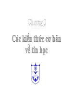 Bài giảng Kiến trúc máy tính (Phần 1): Chương 1 - Nguyễn Văn Huy