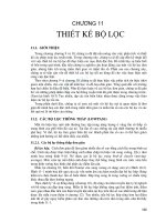 Bài giảng Xử lý ảnh - Chương 11: Thiết kế bộ lọc