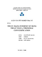 Tối ưu mạng internet sử dụng thuật toán p proximal convexification 