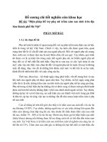 Đề cương chi tiết nghiên cứu khoa học đã sửa