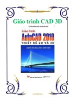 giáo trình cad3d  trường đại học giao thông vận tải tphcm