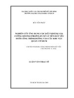 Nghiên cứu ứng dụng cọc đất ximăng gia cường sợi polypropylen xử lý nền đất yếu dưới công trình đường vào cầu khu vực quận 2   tp  HCM 