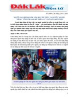 Người lao động Đắk Lắk đi làm việc tại nước ngoài: 