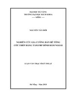 Nghiên cứu gia cường bản bê tông cốt thép bằng tấm frp dính bám ngoài 