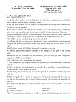 Đề kiểm tra 1 tiết HK2 môn Sinh lớp 12 năm 2019-2020 - THPT Ngô Thì Nhậm