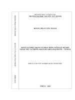 Khảo sát hiện trạng về hoạt động giám sát kê đơn ngoại trú tại phòng khám đa khoa Đại Phước – TP.HCM :  Khóa luận tốt nghiệp Dược sĩ Đại học chuyên ngành Quản lý và cung ứng thuốc