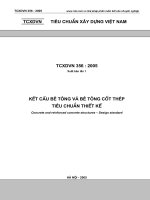 Kết cấu bê tông và bê tông cốt thép : Tiêu chuẩn thiết kế - TCXD VN 356:2005