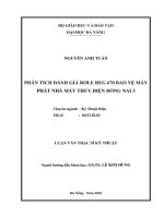 Phân tích đánh gia role reg 670 bảo vệ máy phát nhà máy thủy điện đồng nai 3 