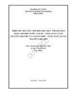 Thiết kế nhà máy chế biến rau quả với hai mặt hàng đồ hộp nước cam ép năng suất 4 tấn nguyên liệu giờ và vải sấy khô năng suất 2 4 tấn nguyên liệu giờ 