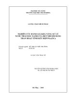 Nghiên cứu đánh giá khả năng xử lý nước thải màu xanh của dệt nhuộm bằng than hoạt tính kết hợp pgα21ca 