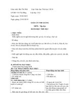 Tuần 29. Buổi học thể dục