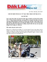 CHUYỂN BIẾN TÍCH CỰC TỪ VIỆC THỰC HIỆN CHỈ THỊ 18 CỦA BAN BÍ THƯ