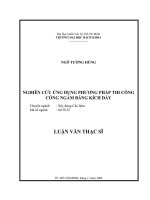 Nghiên cứu ứng dụng phương pháp thi công cống ngầm bằng kích đẩy 