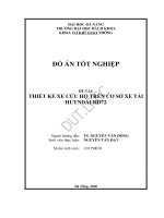 Thiết kế xe cứu hộ trên cơ sở xe tải hyundai hd72 