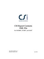 CSI Report Contents XML FileFor SAP2000®, ETABS®, and SAFE®ISO GEN041709M2 Rev. 0 Berkeley,
