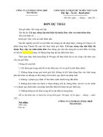 Hồ sơ dự thầu mẫu, bản hoàn chỉnh full