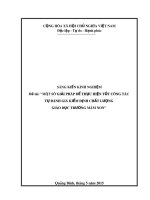 Một số giải pháp để thực hiện tốt công tác Tự đánh giá kiểm định chất lượng giáo dục trường mầm non